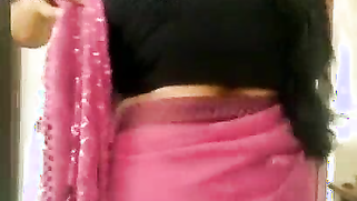 Bangla MILF in sari films XXX video licking man's nipple and wanking | XXX Video on AllSex.XXX