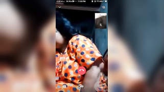 Mature chubby camgirl in orange sari dives finger in pussy in XXX show | XXX Video on AllSex.XXX