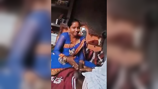 XXX model in blue Mallu sari touches cock and gives a blowjob to boy | XXX Video on AllSex.XXX