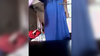 Hidden camera films XXX video of chubby slowly taking blue sari off | XXX Video on AllSex.XXX