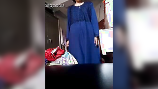 Hidden camera films XXX video of chubby slowly taking blue sari off | XXX Video on AllSex.XXX