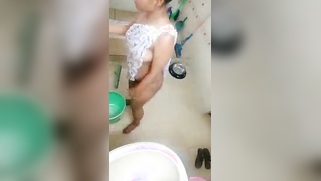 Mallu touches her own naked boobies in th bathroom for XXX viewers | XXX Video on AllSex.XXX