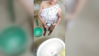 Mallu touches her own naked boobies in th bathroom for XXX viewers | XXX Video on AllSex.XXX