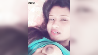 Half-naked Mallu lies on bed and films her naked boobies in XXX porn | XXX Video on AllSex.XXX