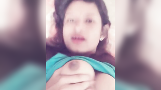 Half-naked Mallu lies on bed and films her naked boobies in XXX porn | XXX Video on AllSex.XXX