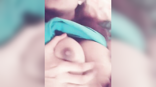 Half-naked Mallu lies on bed and films her naked boobies in XXX porn | XXX Video on AllSex.XXX