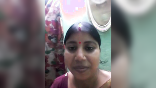 Tamil housewife seductively touches saggy tits and XXX pussy on cam | XXX Video on AllSex.XXX