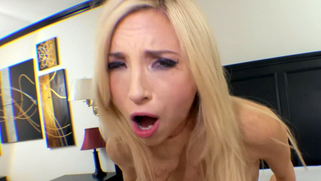 Petite blonde riding XXX cock during fantastic sex in the bedroom