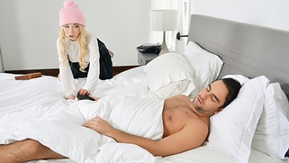 Angry bro drags blonde sis into XXX taboo sex for taking his laptop