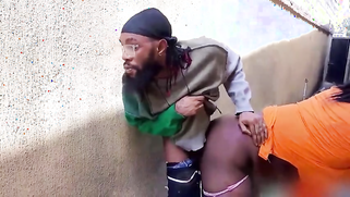 Arab blind freak fucks his own fat sister in the alley | XXX Video on AllSex.XXX