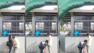 Husband spies as his indian wife gives blow colleague at the bus stop | XXX Video on AllSex.XXX