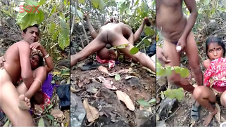 Tamil village couple caught fucking in jungle