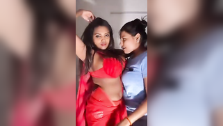 Desi lesbian and TikTok star Elakkiya, seduces her straight friend | XXX Video on AllSex.XXX