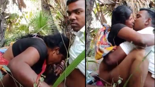 Desi cheating wife having fucked by her lover in jungle under tree