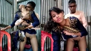 Hungry for sex Desi wife needs pleasure and she fucked in barn by neighbor