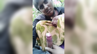 Desi MMS sex leaked - wife cheats on her husband in a jungle with a stranger | XXX Video on AllSex.XXX