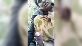 Desi MMS sex leaked - wife cheats on her husband in a jungle with a stranger | XXX Video on AllSex.XXX