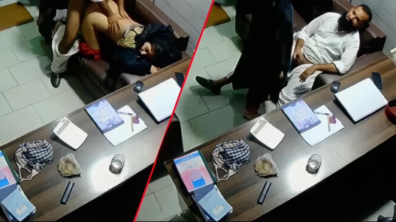 Pakistani college principal fucking teacher in office cctv scandal