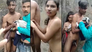 Leaked Desi MMS! Young and Sexy Police Officer’s Daughter Fucked Hard, Caught by Villagers