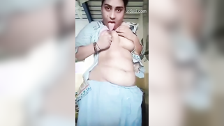 Horny Bhabhi Licking Her Nipples Showing Boobs and Wet Pussy XXX Video Leaked Online | XXX Video on AllSex.XXX