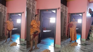 Sizzling Mature Aunty Undresses After Bath Spied on by Hubby's Phone!