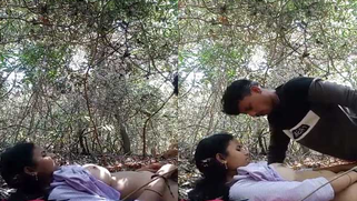 Village Desi Girl Enjoys Sex In Jungle With Lover While Her Bf Went To The City - Leaked Mms