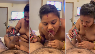 Slutty Randi Sucking Big Dick With Hershey's Syrup - Leaked MMs XXX