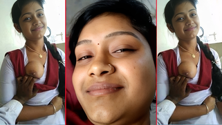 Naughty Dude Fucks Hard Outdoors, Unveiling His Hot GF Perfect Boobs - Desi Leaked XXX MMs