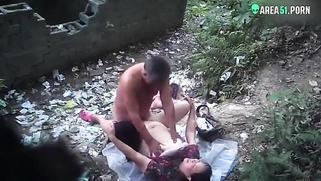 Busty Unsatisfied Wife Cheats with Hung Lover in Wild Jungle, Busted on Spy MMS Camera | XXX Video on AllSex.XXX