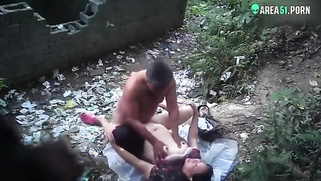 Busty Unsatisfied Wife Cheats with Hung Lover in Wild Jungle, Busted on Spy MMS Camera | XXX Video on AllSex.XXX