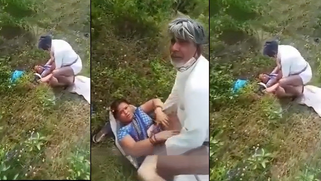 Village Desi Aunt Whore Caught Riding Old Lover's Cock Outdoors in Steamy Fuck Fest