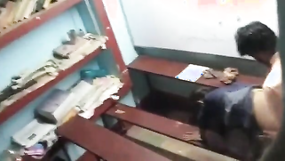 Leaked MMS - Teacher drills his student girl's dripping wet pussy hard on the classroom table, punishing her misbehavior | XXX Video on AllSex.XXX