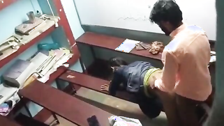 Leaked MMS - Teacher drills his student girl's dripping wet pussy hard on the classroom table, punishing her misbehavior | XXX Video on AllSex.XXX