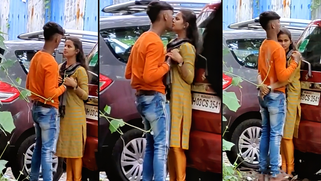 Leaked Desi MMS - Filthy Indian Pair Moaning Loudly While Banging on Sneaky Voyeur Feed