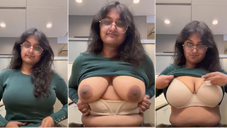 Naughty Village MILF Strips Topless, Showing Off Her Huge Wobbling Tits - Viral XXX Selfie