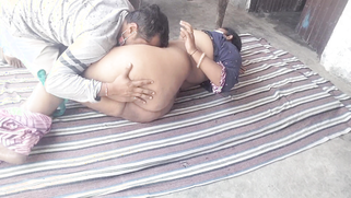 Randy Son-in-Law Fucks Plump Mother-in-Law's Enormous Dripping Twat While Wife Toils Outside