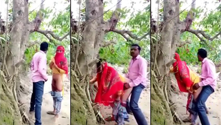 Desperate Desi Village Wife Screws Young Hunk in Dense Jungle, Nabbed by Secret Camera!