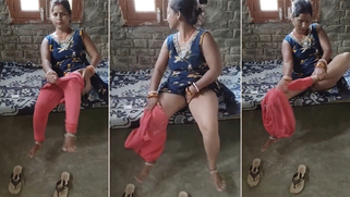 Naughty Desi Village Aunt Teaches Nephew on Cam, Fingering Her Dripping, Cock-Craving Pussy