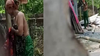 Horny Village Coed's Dripping Pussy Nude Bath Spied by Perv Boy's Hidden Cam Viral Leak