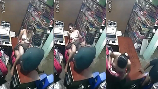 Leaked Desi MMS,  Married Whore Lets Boss Smash Her On The Office Table For A Raise