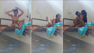 Filthy Desi Wife Rides Lover Hard as Perverted Son Spies and Records Raunchy MMS Clip