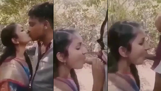 Filthy Tamil Village Babe Banged by Teacher Amid Trees, Moaning and Begging for Cum Her Mouth
