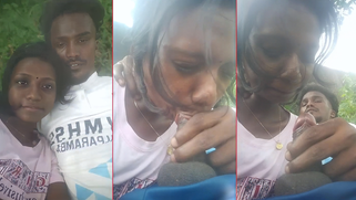 Adventurous Young Indian Sister Thrills Her Boyfriend with Steamy Outdoor Blowjob