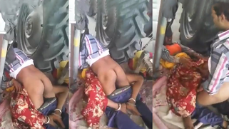 Desperate Wife Gets Throat-Fucked and Ass-Stretched by Dominant Lover of a Village Tractor Driver