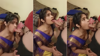 Filthy 19-Year-Old Busty Pollachi College Babe Sucks Dick Eagerly In HomeMade, MMS Video Leak