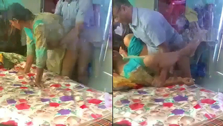 Naughty Desi Wife Pounds Lover's Shaft as Sneaky Son Watches and Captures MMS Vid
