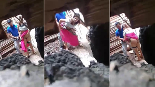 Filthy Desi Wife Busted Cheating Outdoor, Deepthroating Dick Eagerly and Enduring Rough Sex on MMs