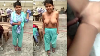 Horny Desi Factory Worker with Huge Tits Takes Boss’ Cock Deep Ass for a Pay Raise - Leaked MMs