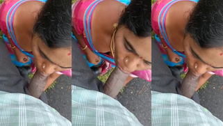 Desi slut blows her BF outdoors, then rides his cock in a kinky, public outdoor sex