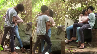 Cheating Indian Bitch Gets Her Cunt Destroyed by Local Boy in Jungle Leaked Spy Footage